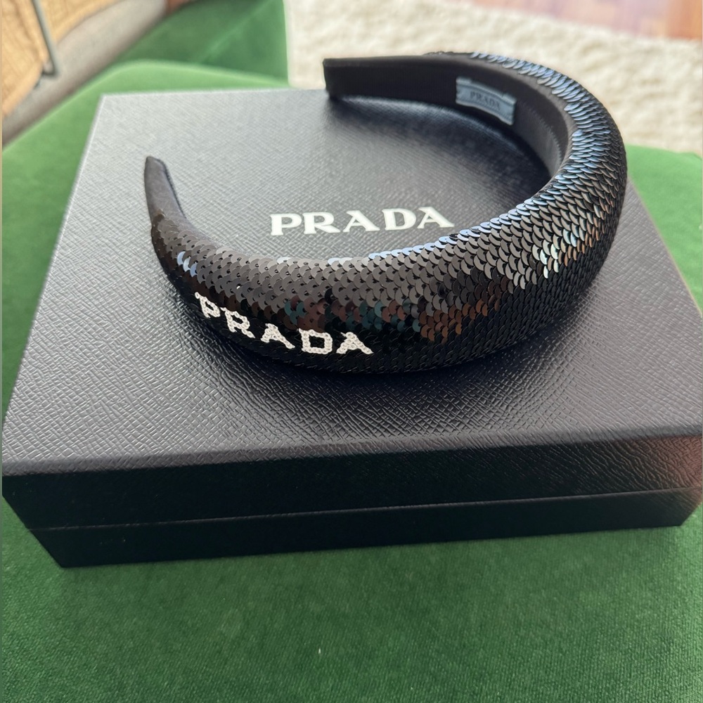 Prada Sequined Maxi Headband - Picture 2 of 8
